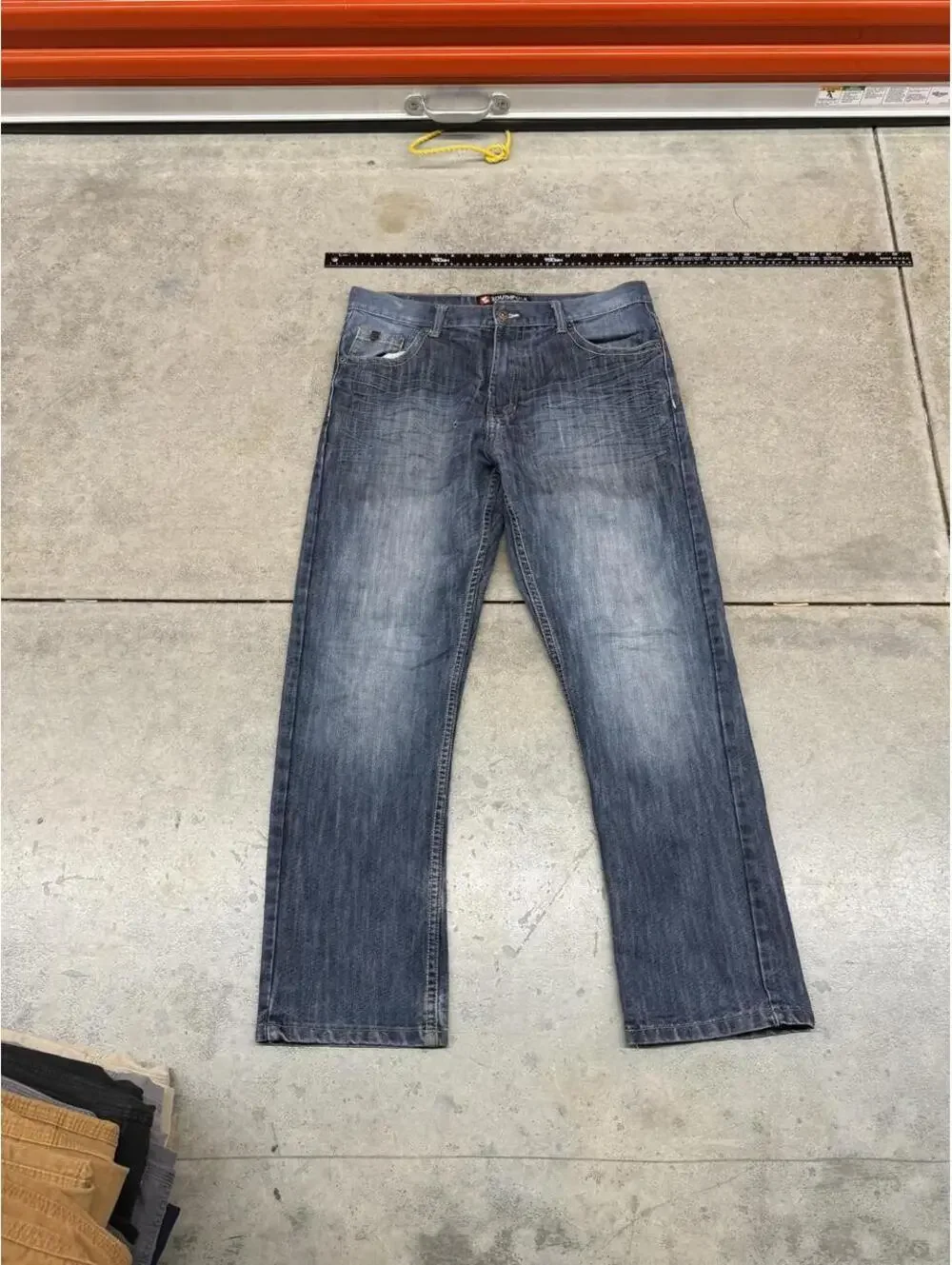vintage southpole dark blue relaxed baggy fit jeans size 36 x 32